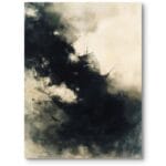 Obraz do salonu burzliwe morze, statek podczas sztormu impresjonizm czarno-biały Obraz do salonu burzliwe morze, statek podczas sztormu impresjonizm czarno-biały