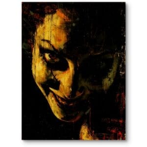 Obraz do salonu ludzie portrety industrialny mroczno-żółty