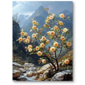 Obraz na płótnie do salonu klasyczny krajobrazy pejzaże i widoki zielono-niebieski