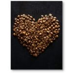 Plakat do kuchni jedzenie i napoje kawa naturalny ciepły brązowo-czarny