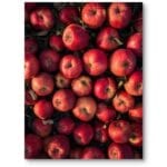 Plakat do kuchni natura owoce jabłka realistyczny czerwono-zielony Plakat do kuchni natura owoce jabłka realistyczny czerwono-zielony