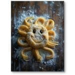 Plakat do kuchni rustykalnej jedzenie makaronowy słonecznik w ciepłych kolorach Plakat do kuchni rustykalnej jedzenie makaronowy słonecznik w ciepłych kolorach