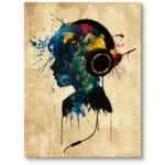 Plakat do pokoju nastolatka ludzie portrety pop-art mieszana kolorystyka Plakat do pokoju nastolatka ludzie portrety pop-art mieszana kolorystyka