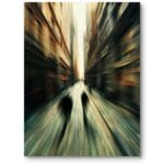 Plakat do salonu architektura miasta abstrakcja brązowo-żółty Plakat do salonu architektura miasta abstrakcja brązowo-żółty