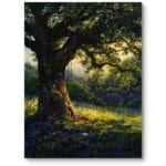 Plakat do salonu krajobrazy pejzaże i widoki natura drzewa realistyczny zielono-żółty Plakat do salonu krajobrazy pejzaże i widoki natura drzewa realistyczny zielono-żółty