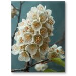 Plakat do salonu natura kwiaty biało-zielony skandynawski styl Plakat do salonu natura kwiaty biało-zielony skandynawski styl