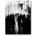 Plakat do salonu Nowy Jork most Brooklyn czarno-biały