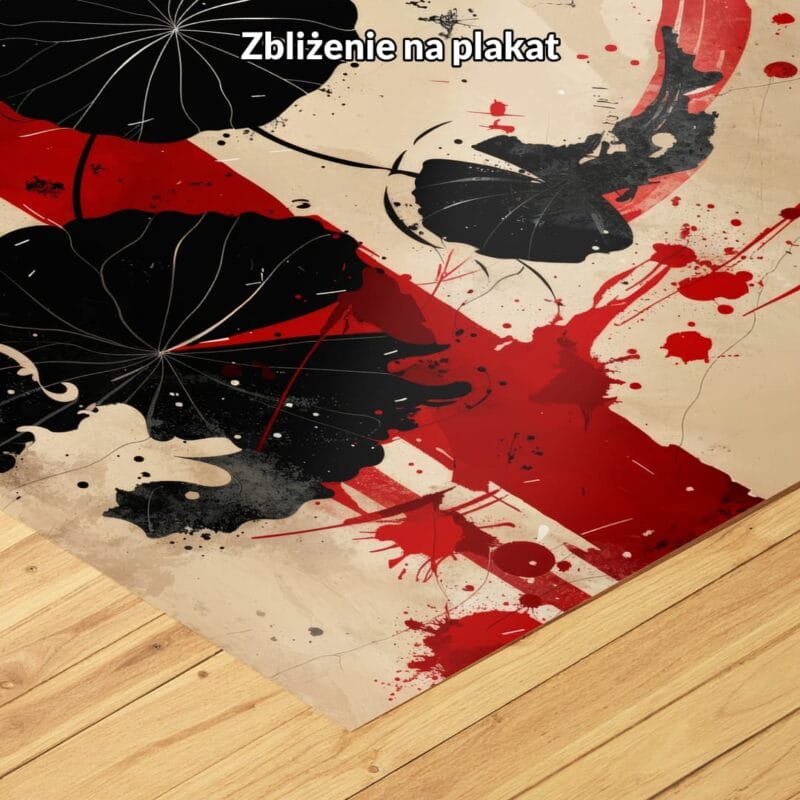 Plakat zwierzęta karp do salonu nowoczesny