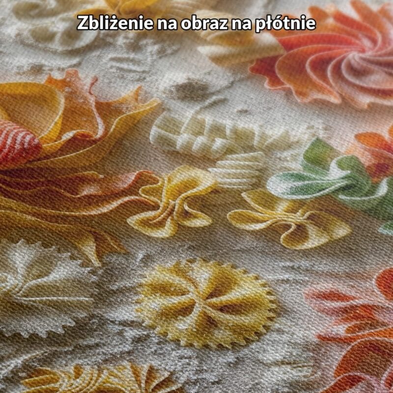 biały pomarańczowy żółty realistyczny plakat na ścianę do salonu