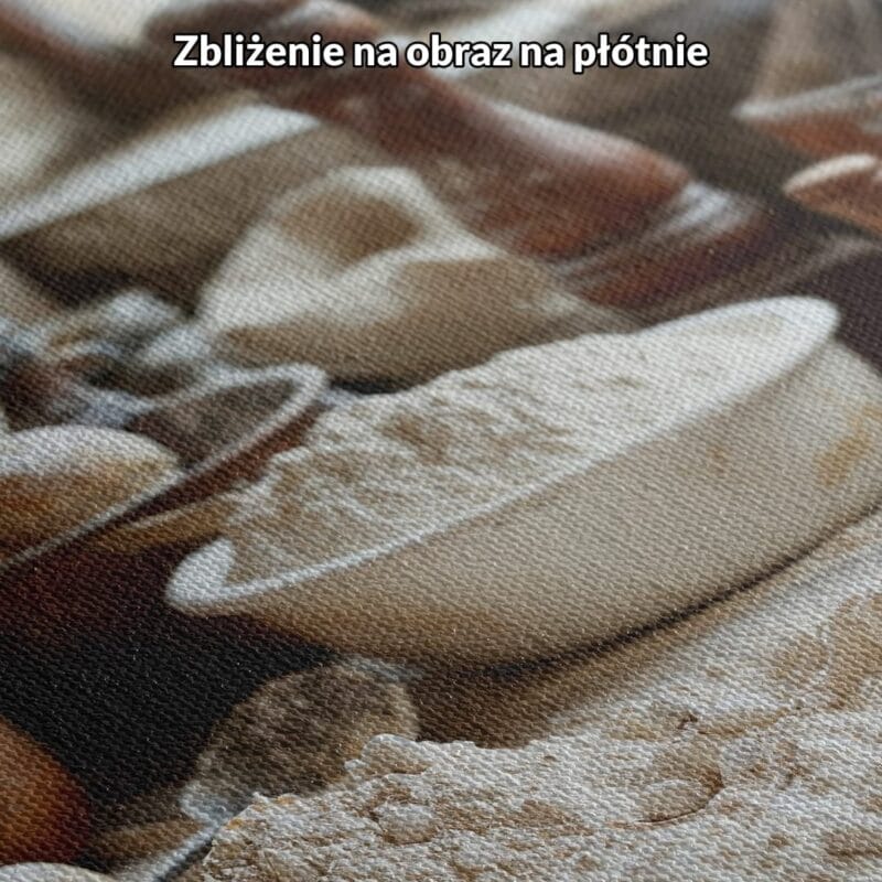 brązowy biały beżowy realistyczny plakat na ścianę