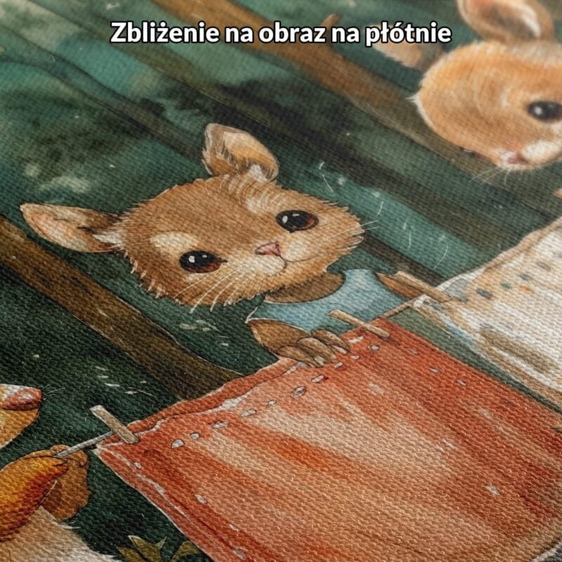 brązowy zielony pomarańczowy realistyczny plakat na ścianę