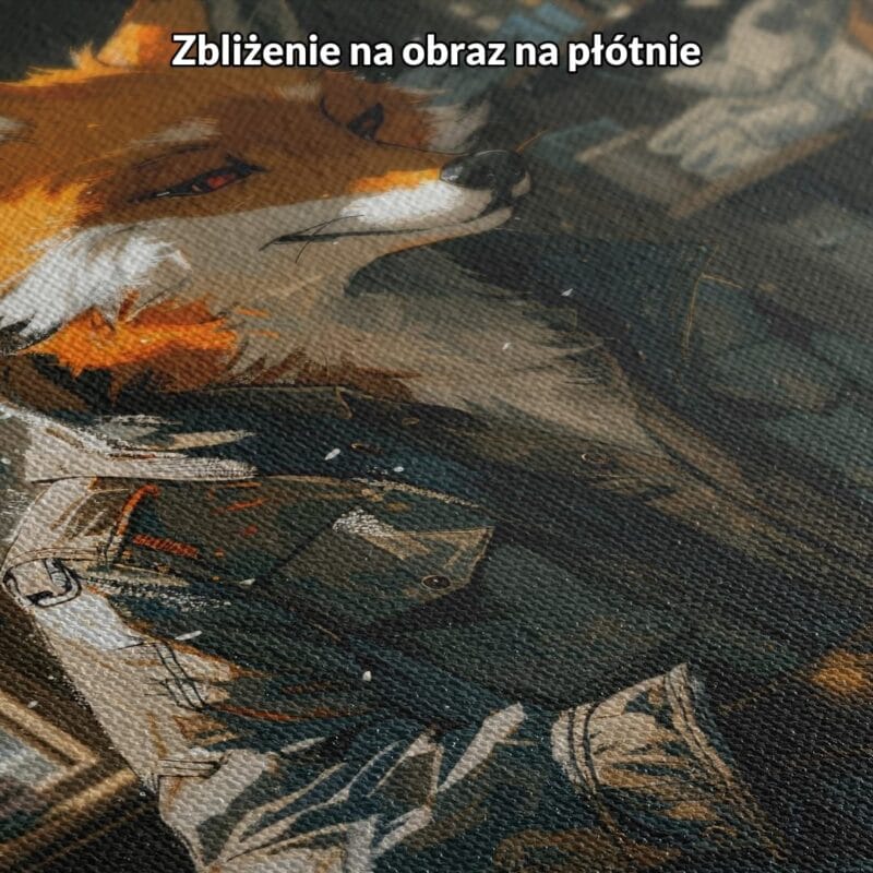 pomarańczowy brązowy zielony realistyczny plakat na ścianę do salonu