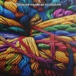 fioletowy zielony pomarańczowy abstrakcyjny plakat na ścianę do sypialni