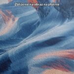 niebieski pomarańczowy biały realistyczny plakat na ścianę do biura i pracy