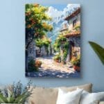 Obraz na płótnie wiejska uliczka do salonu