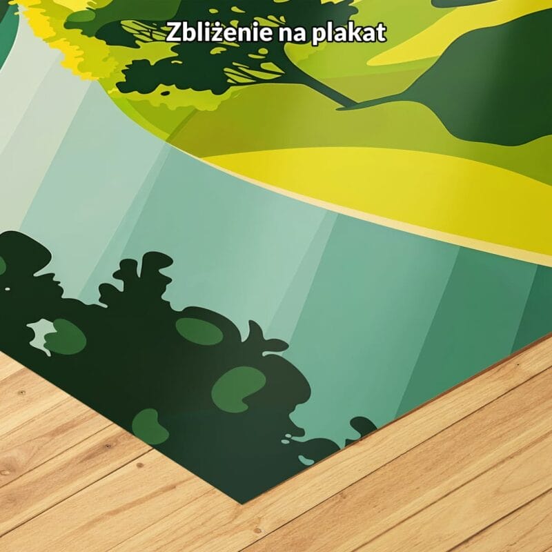 Plakat krajobrazy pejzaże i widoki parki miejskie