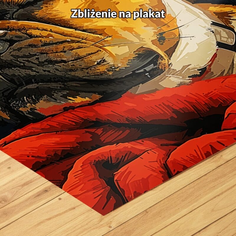 Plakat do salonu bulldog relaksujący