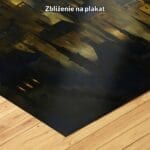 niebieski czarny szary realistyczny obraz na ścianę do gabinetu