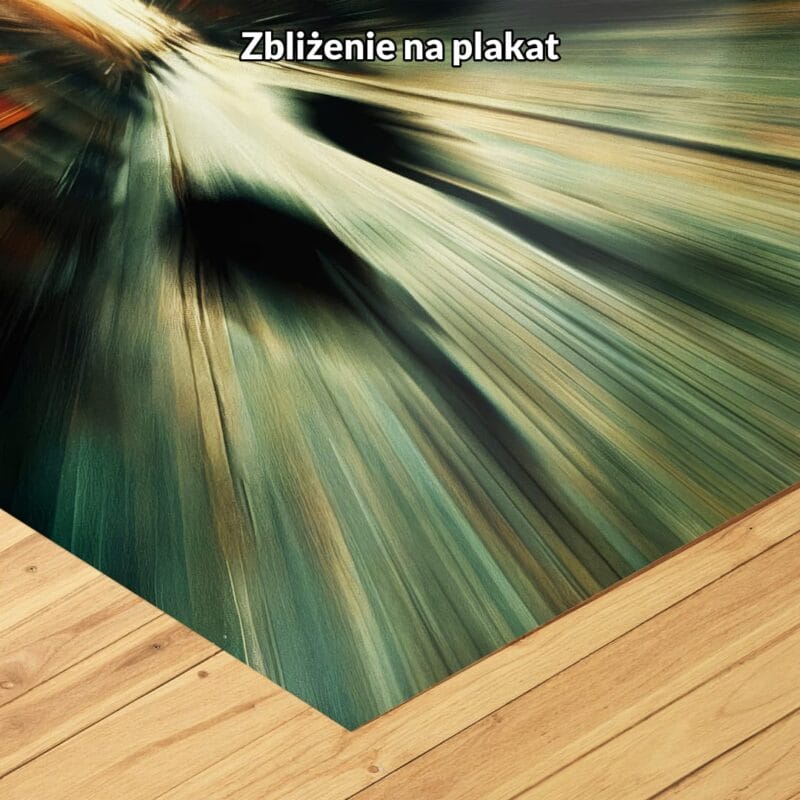 Plakat miasto w dynamicznej perspektywie do salonu