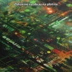 Obraz futurystyczne miasto nocą w stylu cyberpunk