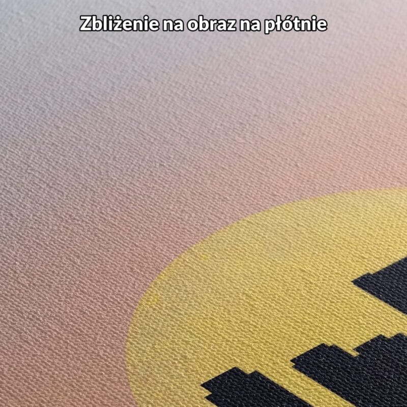 żółty granatowy pomarańczowy realistyczny plakat na ścianę do biura i pracy