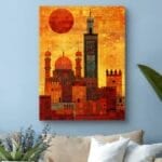 Obraz do salonu orientalna architektura kubizm Obraz do salonu orientalna architektura kubizm