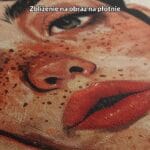 Obraz twarz kobiety portret realistyczny do salonu