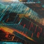 niebieski pomarańczowy turkusowy częściowo abstrakcyjny plakat na ścianę do biura prezesa