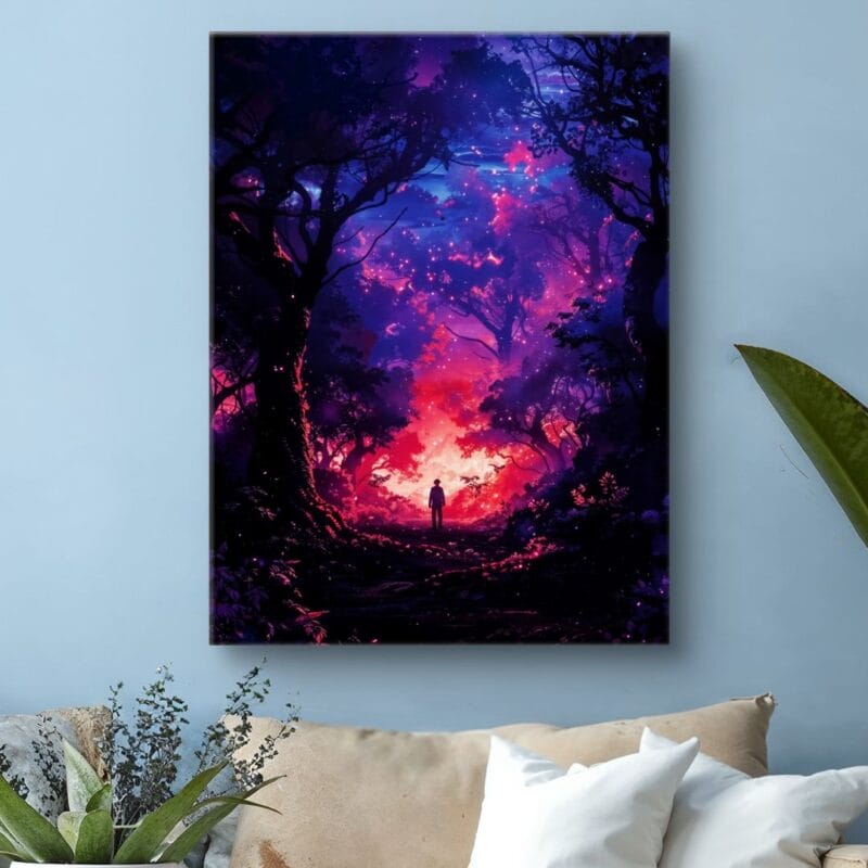 Plakat fantastyka kosmos do salonu