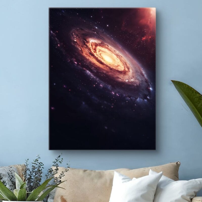 Plakat kosmos galaktyczna inspiracja