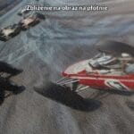 czerwony szary czarny realistyczny plakat na ścianę do biura i pracy