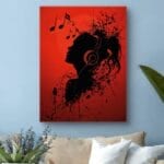 Plakat muzyka słuchawki do pokoju nastolatka