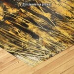 zb3-1470-9n pomarańczowy czarny żółty realistyczny obraz na ścianę do sypialni