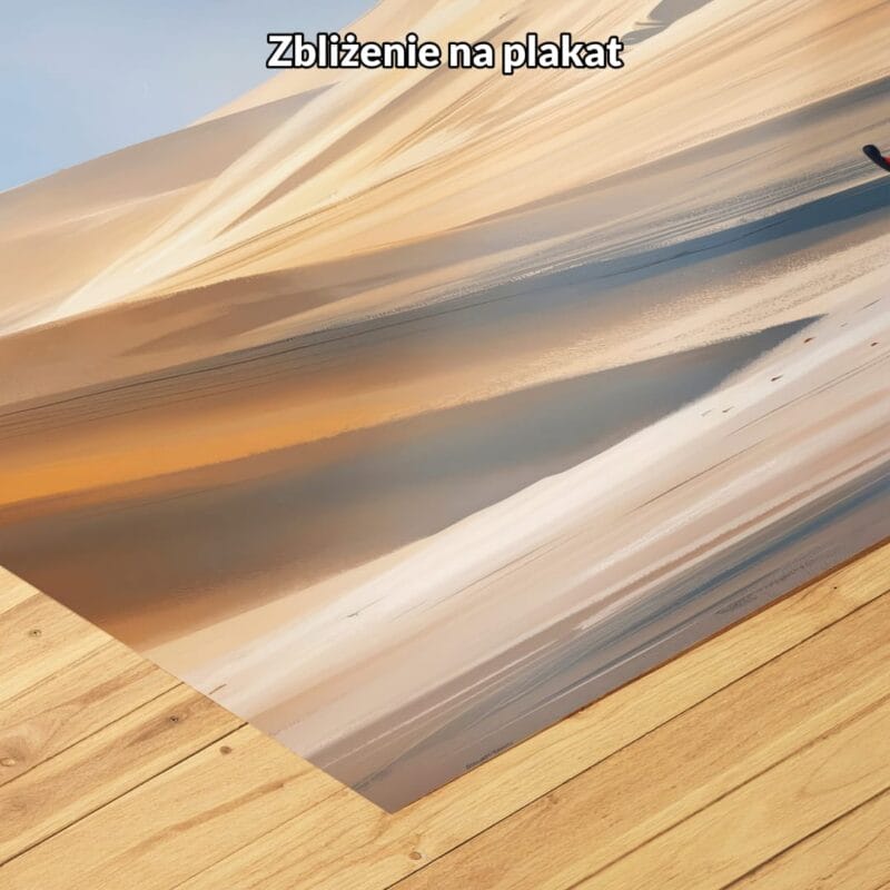 niebieski beżowy czerwony realistyczny obraz na ścianę do sypialni