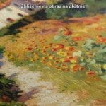 żółty zielony czerwony realistyczny obraz na ścianę do sypialni Obraz na płótnie wiejski pejzaż w słońcu do salonu