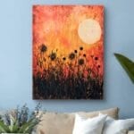 Plakat natura krajobraz do salonu boho akryl