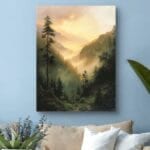 Obraz do salonu krajobraz góry olej na płótnie