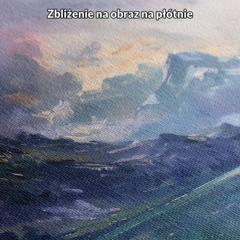 Obraz na płótnie górski pejzaż nad jeziorem do salonu