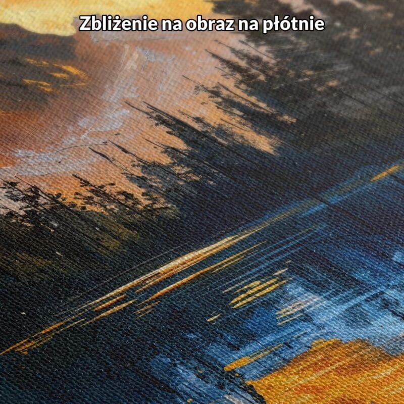 Obraz krajobraz górski z jeziorem nowoczesny