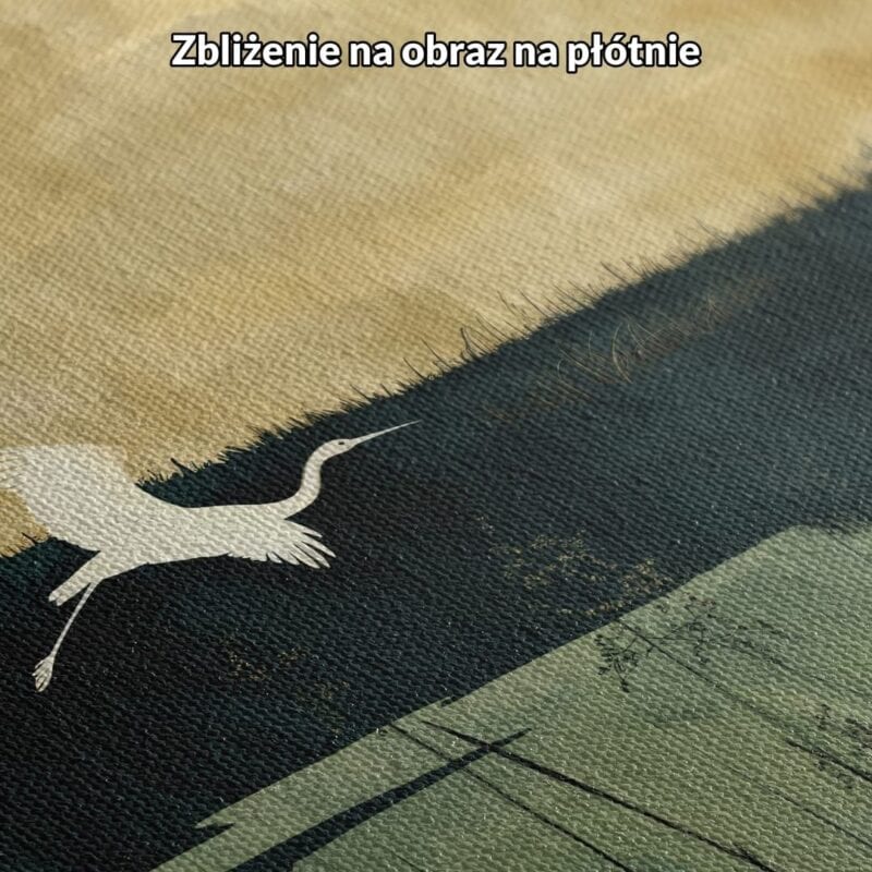 Obraz jeziora ptak w locie naturalizm do salonu