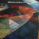 Obraz kubistyczna twarz do salonu