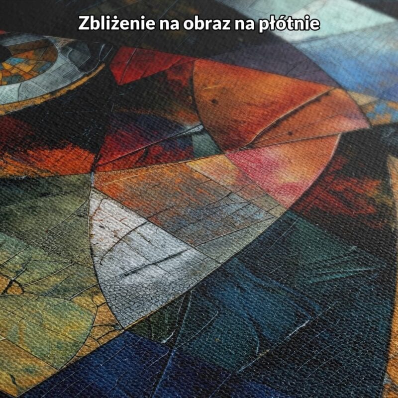 Obraz kubistyczna twarz do salonu