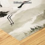 biały czarny czerwony realistyczny obraz na ścianę do sypialni