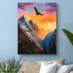 Obraz do salonu góry orzeł impresjonizm Obraz do salonu góry orzeł impresjonizm