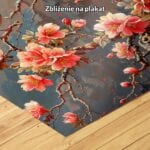 zb3-1673-9n różowy niebieski beżowy realistyczny obraz na ścianę do sypialni