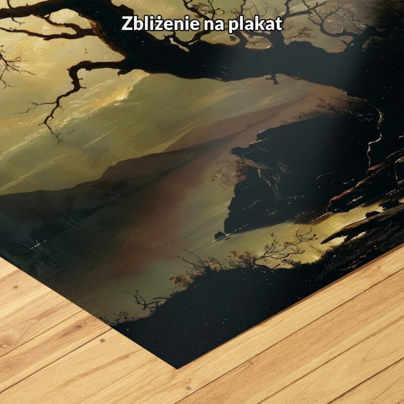 brązowy czarny żółty realistyczny obraz na ścianę do gabinetu