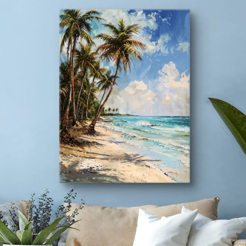 Obraz do salonu plaża tropikalna impresjonizm