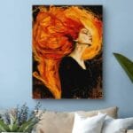 Obraz na płótnie do salonu kobieta płomienne włosy Obraz na płótnie do salonu kobieta płomienne włosy