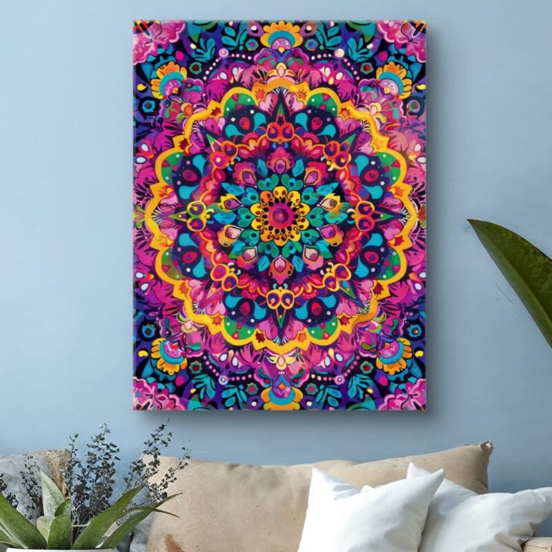 Obraz mandala abstrakcyjna do salonu