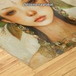 zb3-1759-9n beżowy zielony brązowy realistyczny obraz na ścianę do sypialni